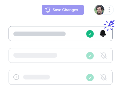 Sorry™ status page showing component selection for subscribers, with individual service toggles allowing subscribers to choose which components they receive notifications for